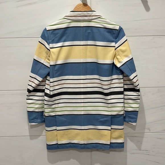 MaxMara | NWT Stallo Striped Cotton Blazer - Size US 4 - Picture 10 of 13